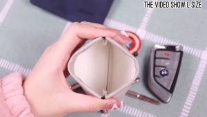 Mini Organizer Bag Coin Purse Cosmetic Storage Bag Pouch Organizer PU Leather Mini Pouch Key Bag