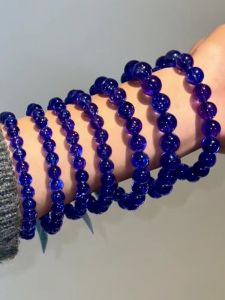 Natural Crystal Bracelet Soul Rest Station Tahitian Black Silver Titanium Super Seven Golden Sun Olive Stone Crystal Bracelet