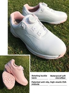 PGM | Waterproof Anti-Slip Spiked Knob Laced Golf Shoes