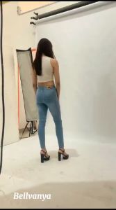 Bellvanya-Celana Hig Waist Pensil Wanita Celana Skinny Jeans Wanita Higwaist