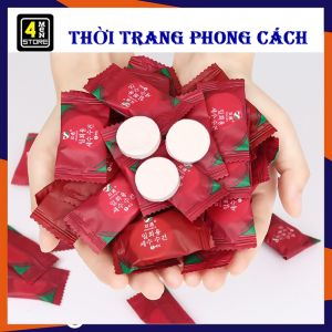 Khăn giấy nén Hàn Quốc ( Túi 20 Viên Đỏ ) thiết kế hình viên kẹo / Khăn giấy cotton nén rất tiện khi đi du lịch đi chơi