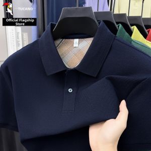 TUCANO | Pure Cotton Middle-aged Mens Breathable Thin T-Shirt Short-sleeve