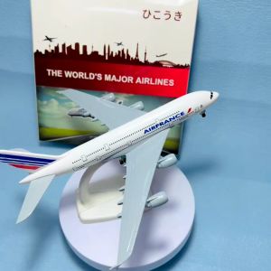 Mô Hình Trưng Bày Máy Bay Airbus A380-800 Air France" Nước Pháp_ Hợp Kim Cao Cấp
