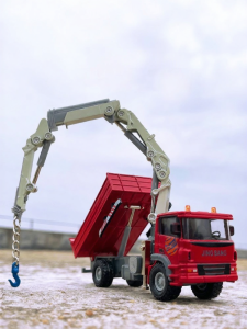 JINGBANG | Truck Crane Dump Truck Tow Truck Model 1/60 Alloy