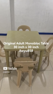 Original Monoblock Square Table (4 seater) Monobloc AYU858