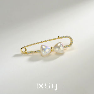 Butterfly Knot Waist Cincher Pearl Womens Fashion Jewelry Pin Fixed Clothes Back Strap Pants Buckle Alloy Silver Gold Plated