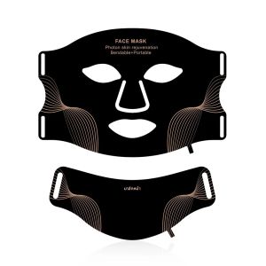 ซิลิโคนสีแดง Light Therapy Mask 7 สี LED Face Mask Anti Aging Rejuvenation Brighten Facial Mask พร้อม Eye Protection Cushion