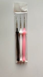 3 PCS UV Gel Liner Brush Set Kuas Lukis Liner Seni Kuku Garis Prancis 7mm 9mm 11mm Lukisan Pena Alat Nail Art