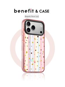 Colorful Stripe Moon and Stars Anti-drop Magnetic Phone Case