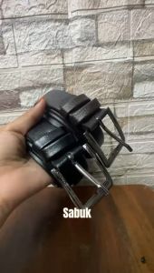 Sabuk Pria Remaja dan Dewasa Model Jarum Bahan Kulit Sintetis Anti Gores Terbaru