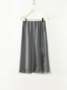 Black Label Extended Lace Side Slit Half Skirt