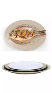 Túi 10 Dĩa phíp bầu dục nhựa VIỆT NHẬT - Đựng cá cơm tấm đồ xào thức ăn nhanh buffet - 1209