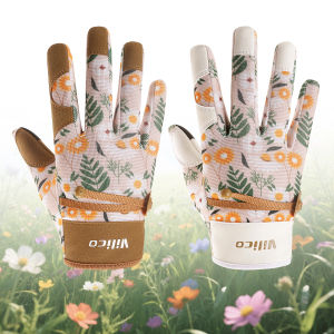 Vilico Gardening Gloves for Women Thorn Proof Puncture Resistant Leather Garden Gloves Touch Screen Working Gloves