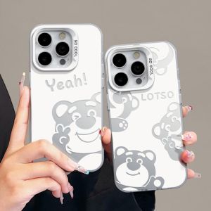 for Vivo case  V30 V30pro V29 5G V27 5G V27E V23 5G V23Pro V25Pro Y36 5G Y27 5G Y78 5G Cartoon strawberry bear soft edge anti-drop hard back cover