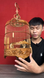 Lồng khuyên polung triện long phụng 3d cao cấp lồng hút mật đục 3d cao cấp tặng full phụ kiện