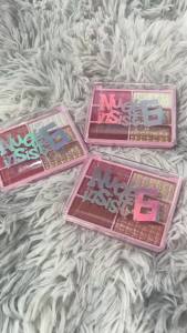 BeautyCharming 6color eyeshadow palette with highlighter colorful Long-lasting nude make up pink
