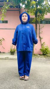 jas hujan bahan karet tebal anti sobek rembes