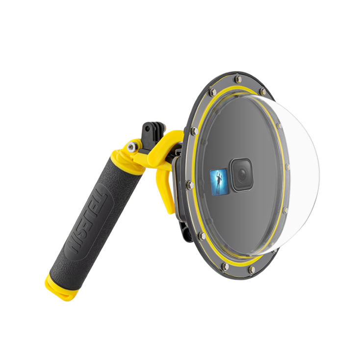 TELESIN Gopro Dome Port for GoPro Hero 8 Black, Underwater 6 inches GoPro Diving Dome Port with Waterproof Cover Case + Floating Bobber Handle + Trigger