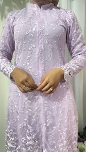 Satu Setel Tunik Tiara Busui Tille Kebaya Modern Wanita Kondangan Mewah Kebaya Brukat 2024 Terbaru