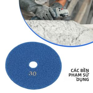 Đế Đánh Bóng Kim Cương Độ Bóng Cao 16mm Dùng Cho Bê Tông Dụng Cụ Chuyển Đổi Máy Mài Góc 125mm (5 Inch) Sử Dụng Khô/ướt