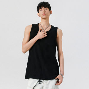 WUKONGYOUHUO | Texture Rib Summer Simple Solid Color Sports Vest