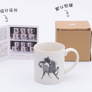 Creative Ceramic Cup Chinese Zodiac Mouse Design Cute Birthday Gift Home Use Water Cup Adult Cartoon Style Handmade Option