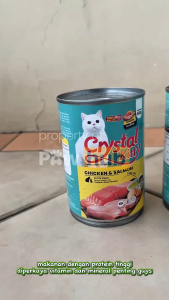 Crystal Kitty Cat Wet Food Kaleng Can 400 Gram / Makanan Kucing Crystal Kitty Wet Food