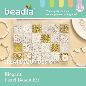 Style DIY Clay Beads Bracelet Making Kit Friendship Golden Letter Beads Kit for Jewelry Making Women Teen Girls Birthday Gift