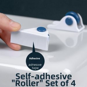 Adhesive Roller Drawer Organizer Wheel