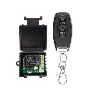 Công Tắc Điều Khiển Từ Xa Không Dây 433 MHz DC 12V 1CH RF 10A Bộ Thu Rơle Và Bộ Phát 2CH Cho Khóa Điện Từ Cửa