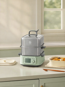 BUYDEEM | Multifunctional Stainless Steel Electric Steamer Large Capacity
