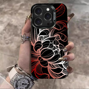 Bandai | Ốp Lưng Samsung Galaxy A Series Họa Tiết Hoa Loa Kèn Nhện Đỏ - Chống Trầy Xước Chống Bụi Bảo Vệ Kép Mờ Cho A26 A36 A56 A25 A35 A55 A34 A54 A13 A33 A53 5G A06 A16 A15 A14 A23 A52 A52S A31