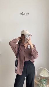 Ha-ri Shirt - Kemeja Wanita Oversize - Kemeja Lady Crush - Shirt Basic Polos