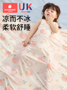 Summer Air Conditioned Baby Blanket Ice Silk Modal Thin Newborn Nap Blanket Cool Blanket Infant Cover Blanket Child Bedding