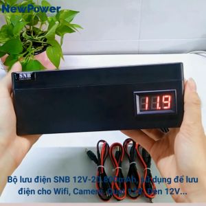 Bộ lưu điện gia đình 62.400mAh UPS 12V cho wificamera sử dụng pin Lithium BH 12 tháng xuất xứ VN