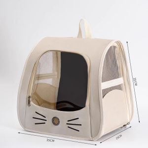 FEIZHUXIANSEN | Portable Breathable Dog Backpack for Pomeranian and Teddy Small Puppies