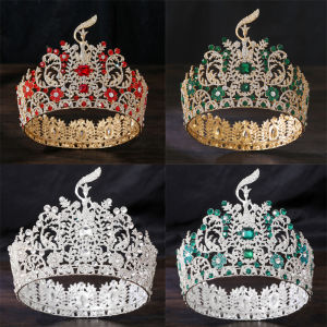 【พร้อมส่ง】มงกุฎนางงาม มงกุฎมิสแกรนด์ Crown queen มงกุฎเจ้าสาวที่คาดผมสำหรับงานแต่งงานมงกุฎประดับเพชรสไตล์เรียบง่ายสำหรับงานเลี้ยงวันเกิด การฉลองของผู้ใหญ่ miss grand crown มงกุฎนางงามเต็มวง