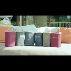 Tas Botol Susu Bayi ASI Cooler Bag Thermal KOTAK (isi 4 botol) - Free Stroller Hook - KIDDIE SPLASH