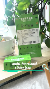 KONGXIAO Rodent & Insect Sticky Trapping Kit - 3 Packs (5 Sheets Each) + 5 Bait Bags Strong Adhesion for Home Use