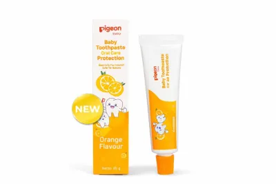 Pigeon Toothpaste Children Orange & Strawberry 45gr - Pasta Gigi Anak