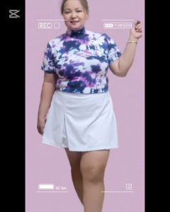 Sarra turtle neck and skort coordinate