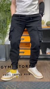 HCM Quần Jogger Kaki Túi Hộp BO CHÂN Nam Chất Vải Kaki Cotton cao cấp quần túi nắp CHUẨN hàng xuất khẩu LOẠI 1