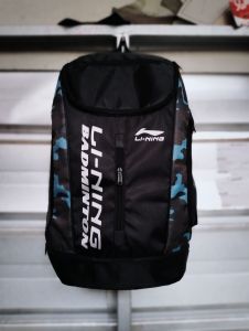 Termurah / Tas ransel raket badminton bulutangkis model YY LN motif camo army sudah di lapis thermoguard + tempat sepatu bisa desain sendiri