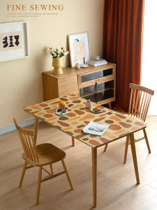 High-End Leather Tablecloth Pumpkin Story Table Mat Heat Insulation Protection Pad Waterproof No-Wash Anti-Scalding Nordic Style