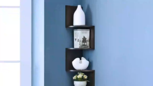 2/5 Tier Minimalist Floating Wall Mount Corner Shelves Rack Display Wall Decor Book Shelf 5 Layer#lf002