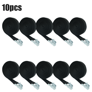 10PCS 3M Adjustable Reusable Lashing Straps with Antirust Alloy Buckles Cam Buckle Tie down Cinch Strap for Secure Cargo Binding