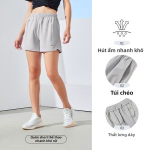 Erke | Quần Short Nhẹ Khô Nhanh Cho Mùa Hè Chạy Bộ Cầu Lông Tập Gym