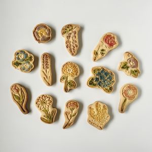 Hand-Painted Vintage Rose Flower Cookie Baking Tools Valentines Day Tulip Hydrangea Cake Decorating Utensils Baking Mold