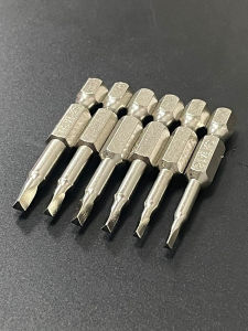 5PCS S2 Steel Magnetic Triangle Head Screwdriver Bits 50mm Hex Shank Pneumatic Electric Screwdriver Bits Set for Home Repair