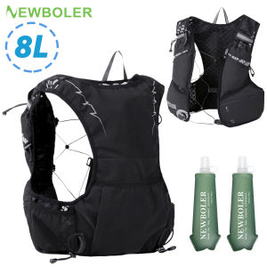 NEWBOLER Outdoor Running Backpack Vest with Bottle Hydration Trail Light weight Cycling Run Jogging Marathon Riding Climbing Bag